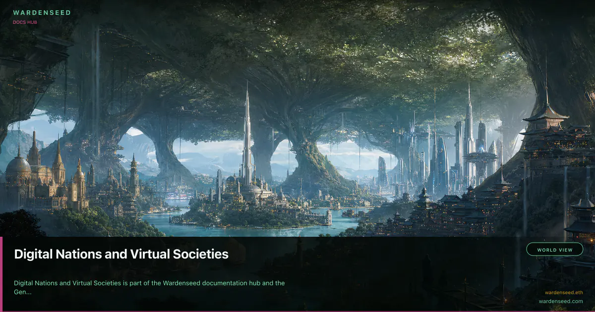 Digital Nations and Virtual Societies
