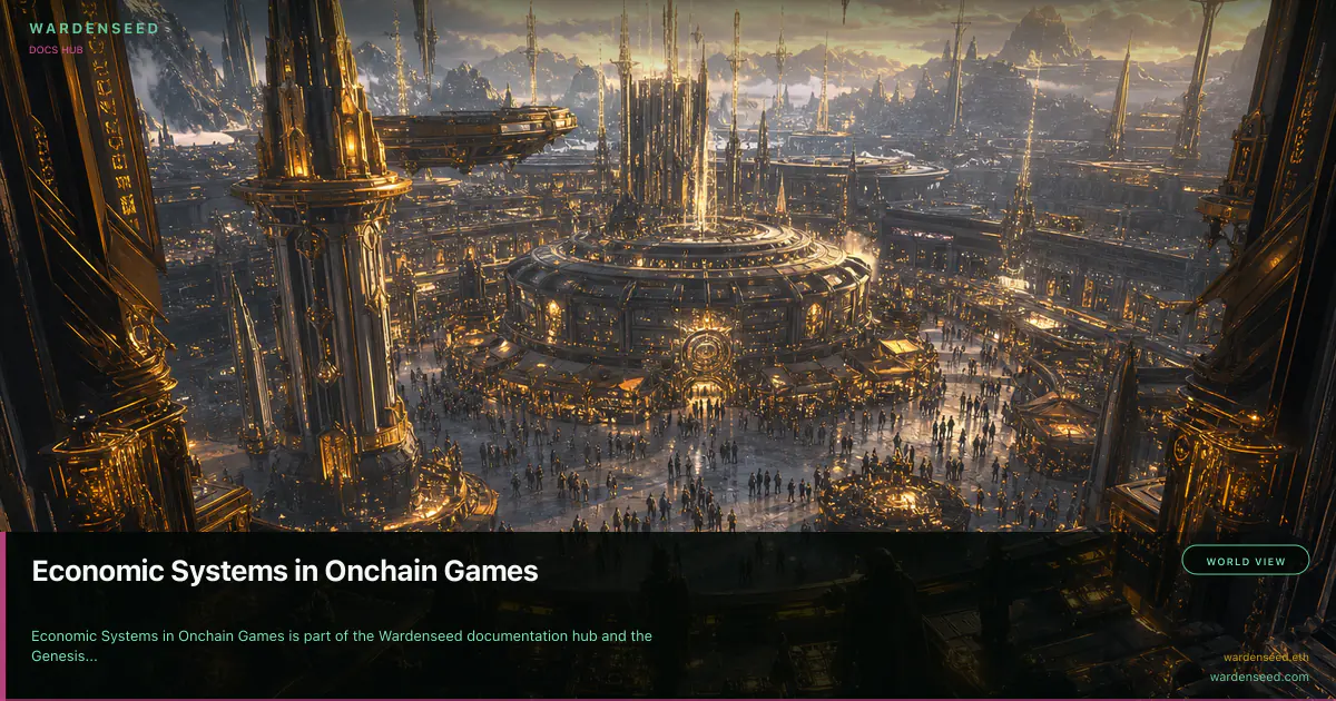 Economic Systems in Onchain Games