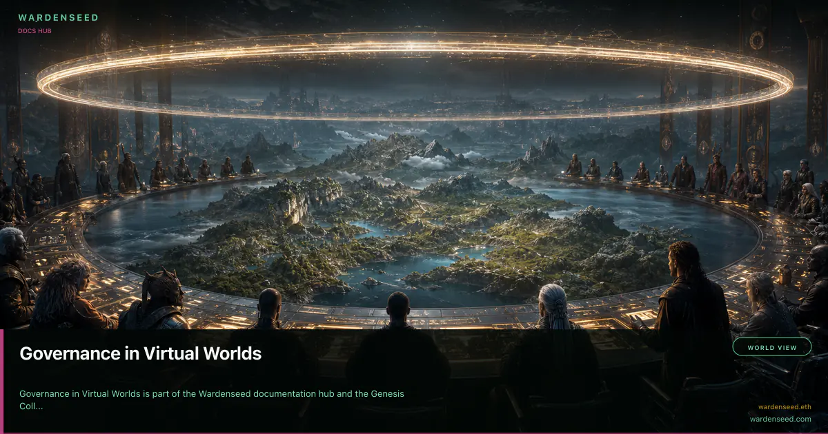 Governance in Virtual Worlds