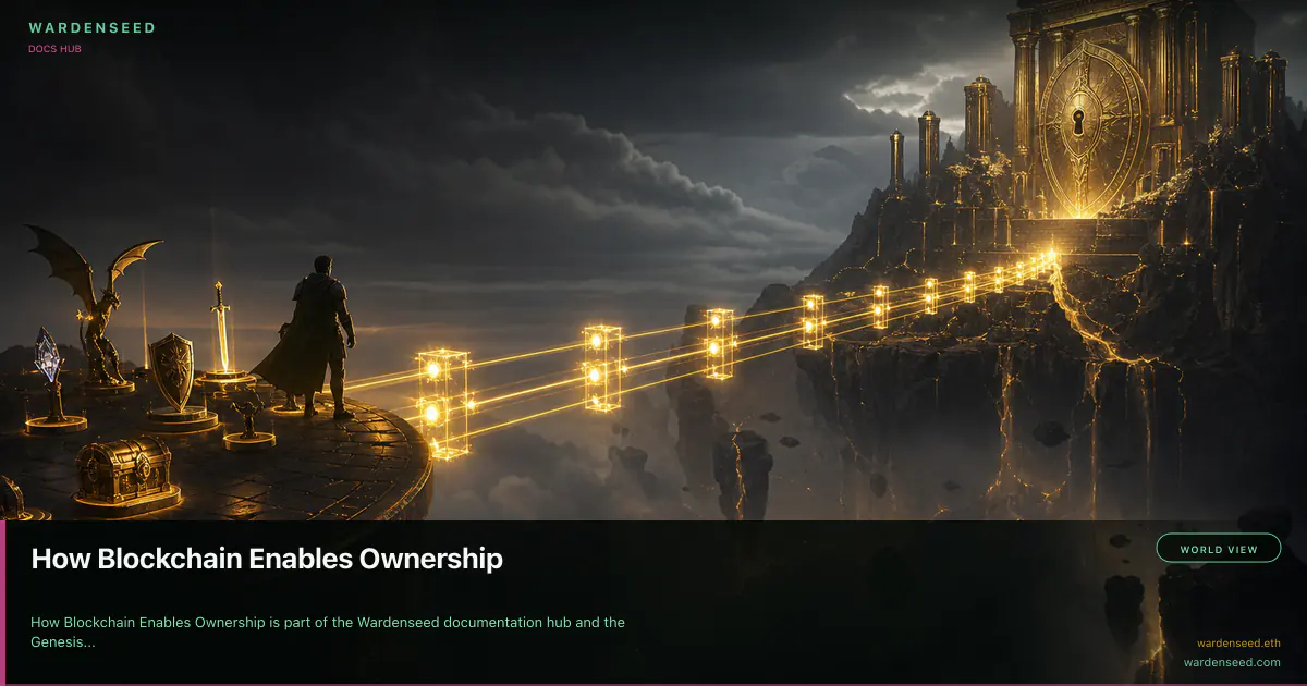 How Blockchain Enables Ownership
