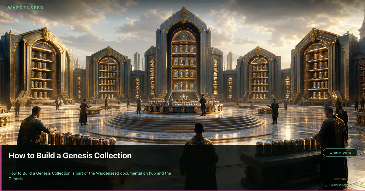 How to Build a Genesis Collection
