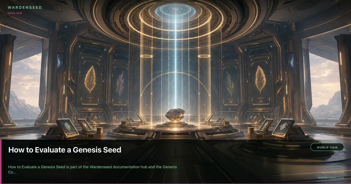 How to Evaluate a Genesis Seed