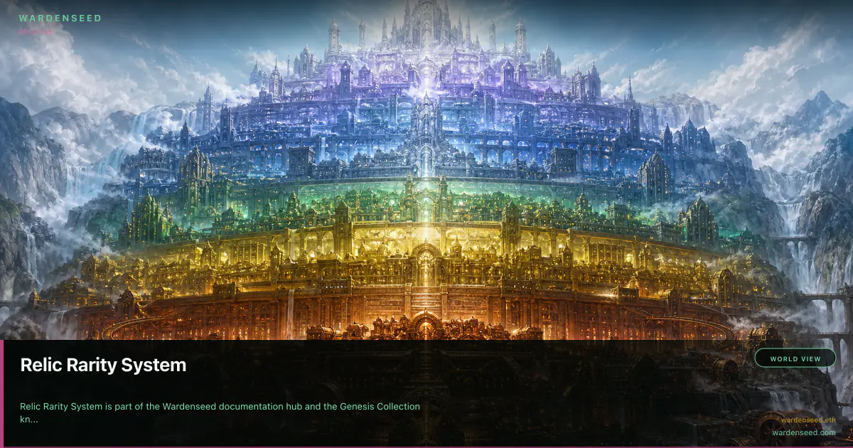 Relic Rarity System