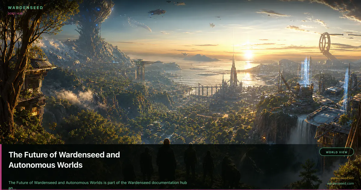 The Future of Wardenseed and Autonomous Worlds