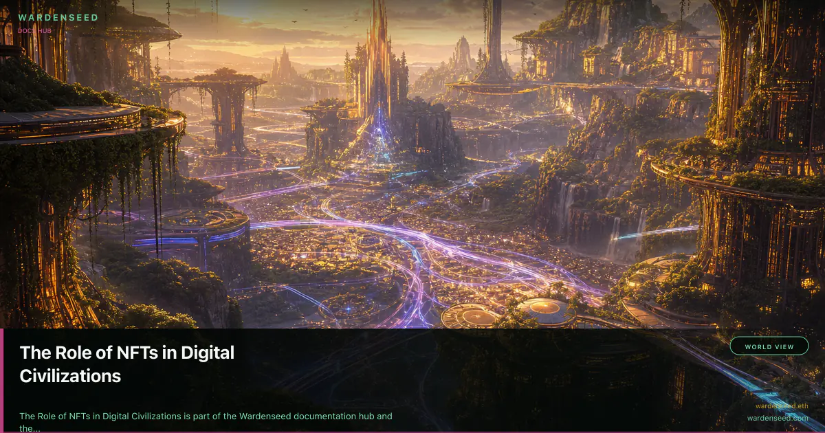 The Role of NFTs in Digital Civilizations