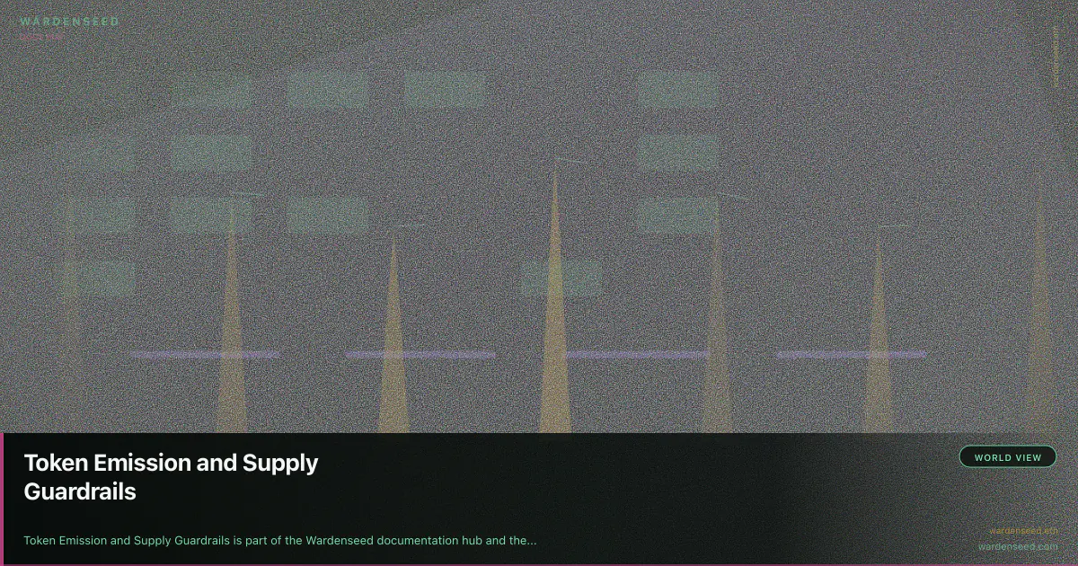 Token Emission and Supply Guardrails