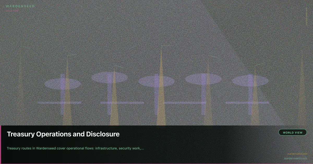 Treasury Operations and Disclosure